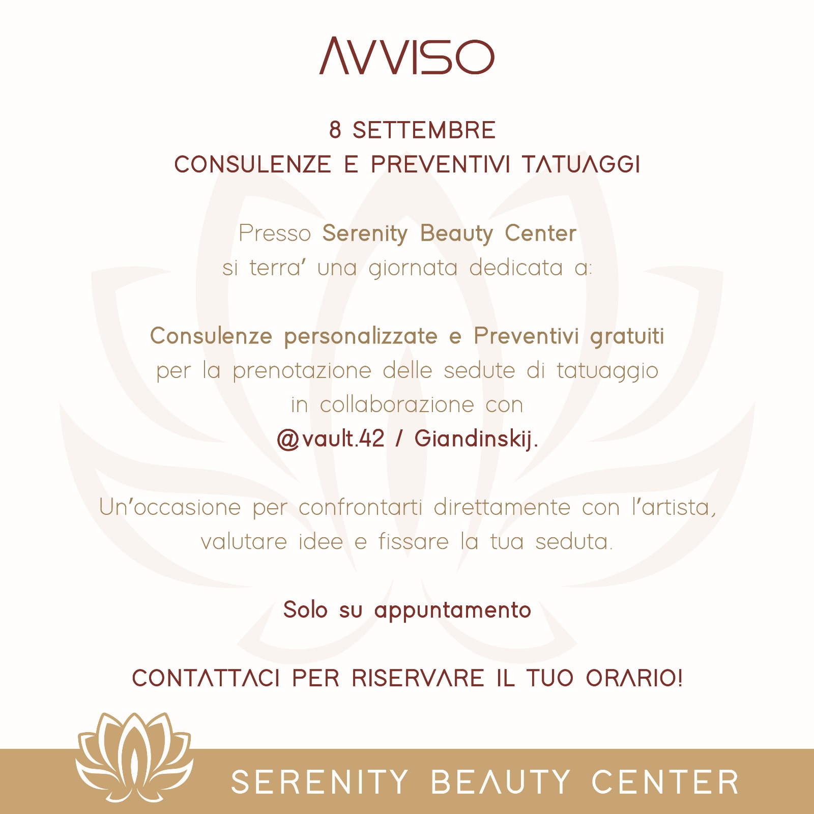 8 Settembre – Giornata speciale